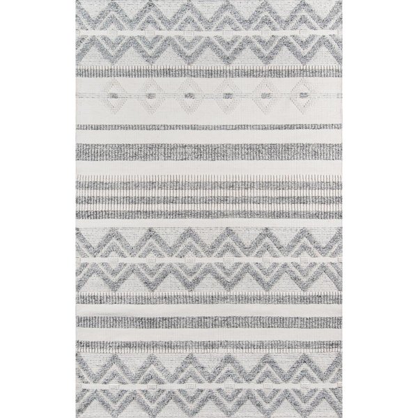 Momeni 3 ft. 6 in. x 5 ft. 6 in. Hermo-3 Hand Tufted Rectangle Area Rug Ivory HERMOHRM-3IVY3656